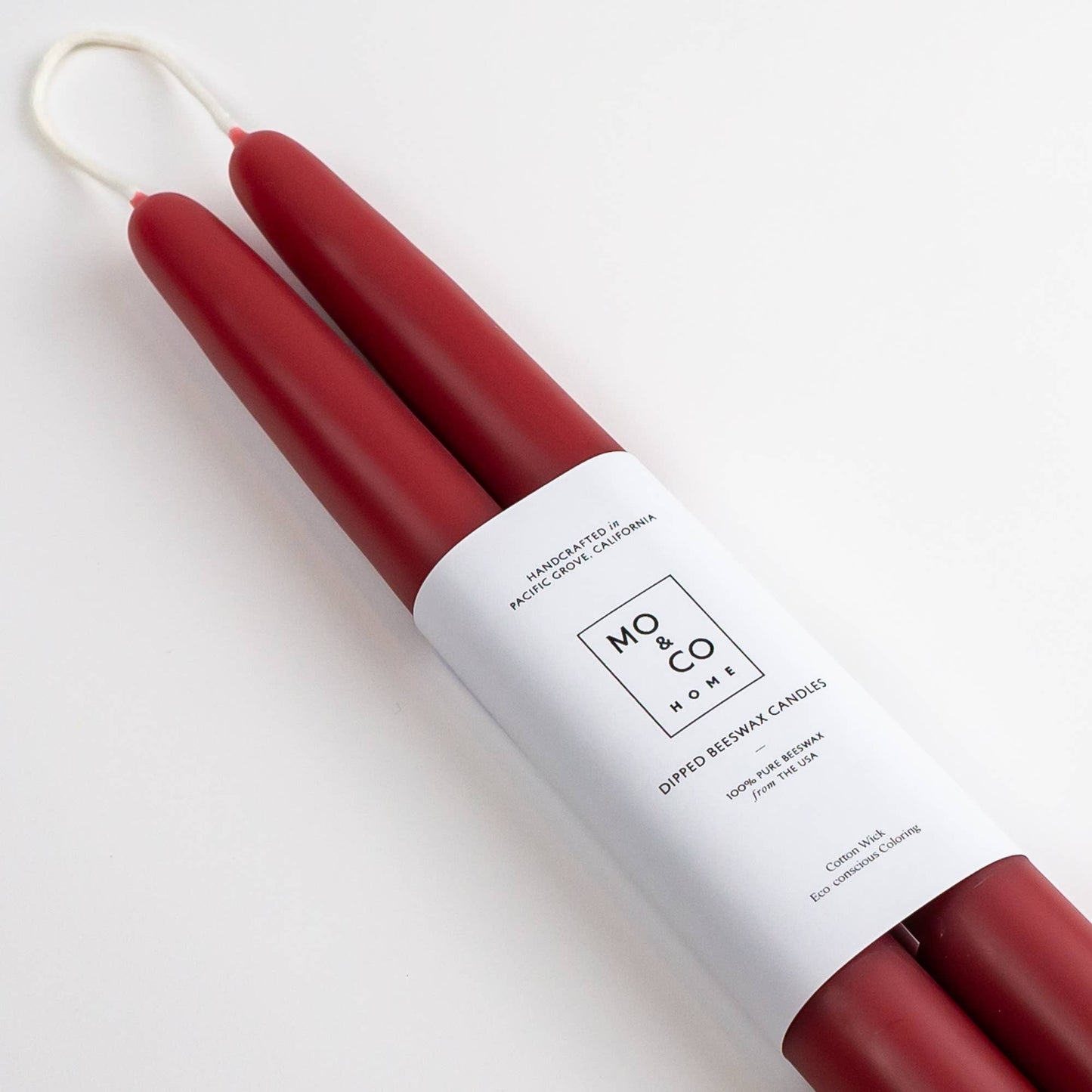 Berry Red: 14 Inch | 100% Beeswax Dipped Candles |